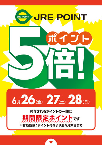 JRE POINT5倍デー